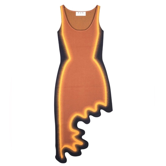 PH5 Dresses & Skirts - PH5 Aster Reversible Asymmetric Wavy Dress